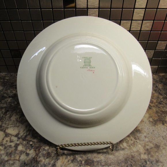 VINTAGE SPODE "VIENNA BIRD" 9" SOUP BOWL. - Picture 2 of 3